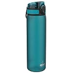 ion8 Botella Agua, 500ml, a Prueba de Fugas, Fácil de Abrir, Cerradura Segura, Apta para Lavavajillas, Sin BPA, Asa de Transporte, Fácil de Limpiar, Neutro en Carbono, Aqua