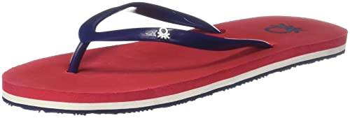 Image of United Colors of Benetton womens 22p8cffpl045i Red Slipper - 3 UK (36 EU) (22P8CFFPL045I)