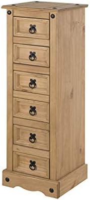 Mercers Furniture COR109 Corona 3 Drawer Bedside - Brown