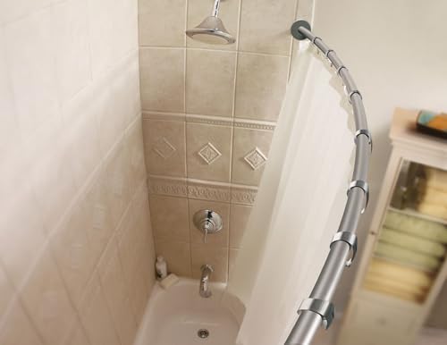 Moen 5-Foot Curved Brushed Nickel Shower RodCSR2145BN