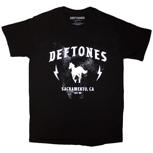 Deftones Men's Electric Pony T-Shirt Black | Officially Licensed Merchandise