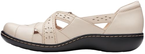 Clarks Clarks womens Ashland Spin Q Loafer, Ivory Leather, 8.5 US