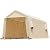 ADVANCE OUTDOOR Heavy Duty 10X20 ft Carport Outdoor Patio Portable Canopy Storage Shelter Shed with 2 Rolled up Zipper Doors & Vents for Snowmobile Garden Tools, Beige