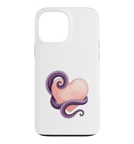 Octopus Heart Tentacle Ocean Love Cute Octopus �X�}�z�P�[�X iPhone 13 Pro Max �p