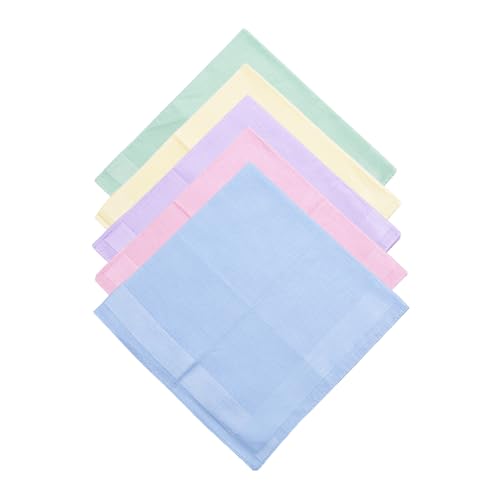 Pañuelos de satén de 5 piezas, pañuelos de bolsillo, paños faciales, pañuelos en paquete múltiple para hombre y mujer