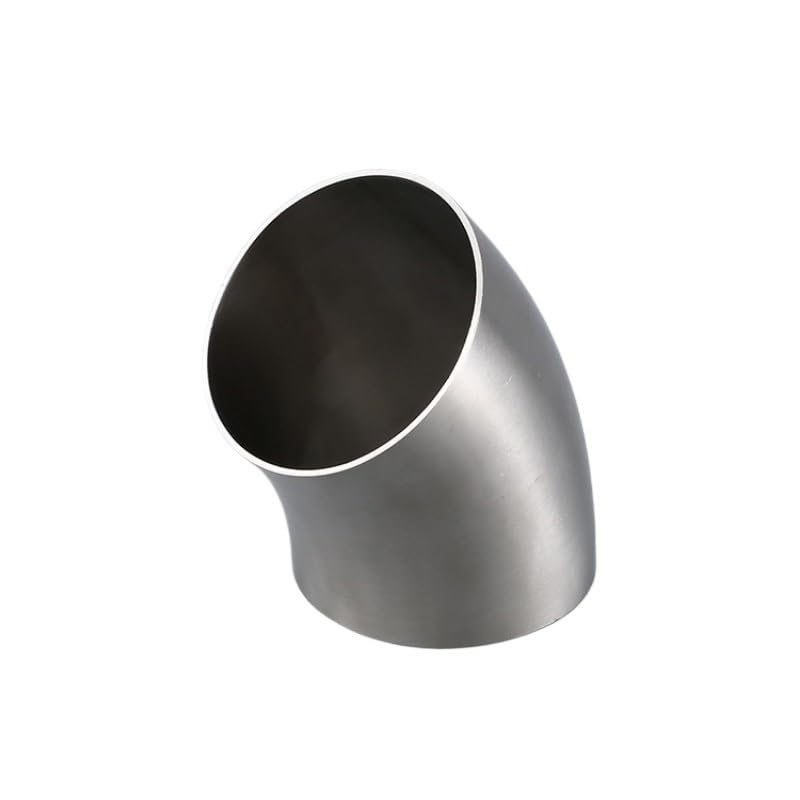 Coude inox 63mm pour dérivation à 45 degrés sans perte de charge