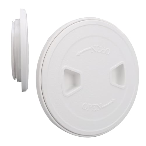 BTSEURY Round Access Hatch Cover, Round Marine Out Deck Lid Plate Tightly Sealed for Marine Yacht Ship (4inch)