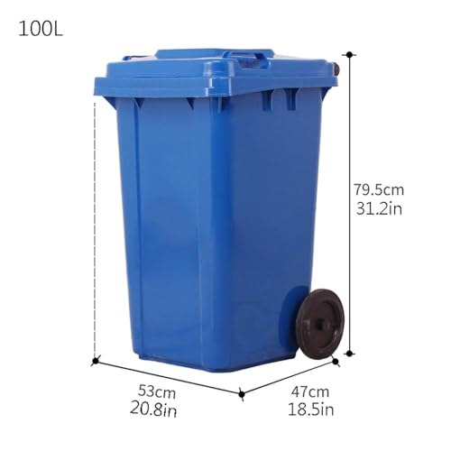 Poubelle cylindrique tri extérieur 100L pour parcs et cours