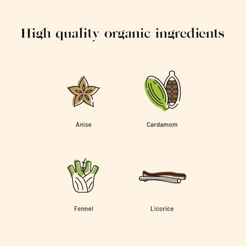 Kusmi Tea - Only Spices - Organic Herbal Tea with Cinnamon, Aniseed, Ginger, Licorice, Fennel & More Spices - Caffeine Free - Enjoy Hot or Iced - Loose Leaf Tea - Tin Box of 3.5 oz for about 50 cups