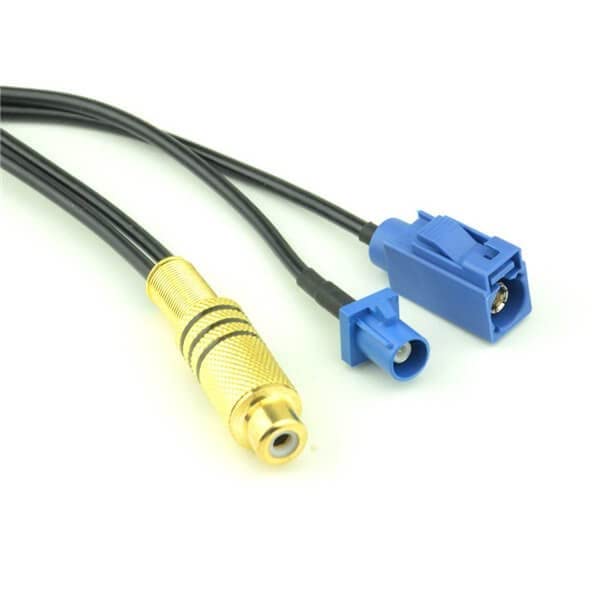 GXMRHWY Fakra HSD LVDS Cable Fakra C Female and Male to RCA Female Connector RG174 for GPS Antenna 15CM