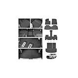 Floor Mats for Hyundai Palisade 2020-2025, Trunk Mat with Back Seat Cover for Palisade Accessories, All Weather Cargo Liner 3 Rows Full Set Carpet Protection