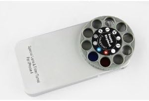 Global Silver SPECIAL LENS & FILTER TURRET KALEIDOSCOPE HARD CASE COVER FOR IPHONE 4/4S