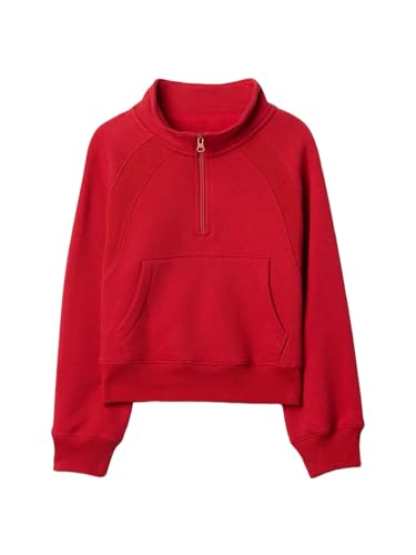 GAP girls Half zip Top Modern Red XL