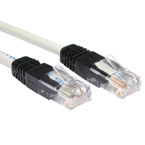 Image of kenable Network Ethernet Cat5e UTP Crossover Cable RJ45 Gigabit Lead Grey 3m