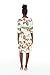 Matchable Couple Hawaiian Luau 3/4 Sleeve Ruffle Dress in Cream Rafelsia, Women, L