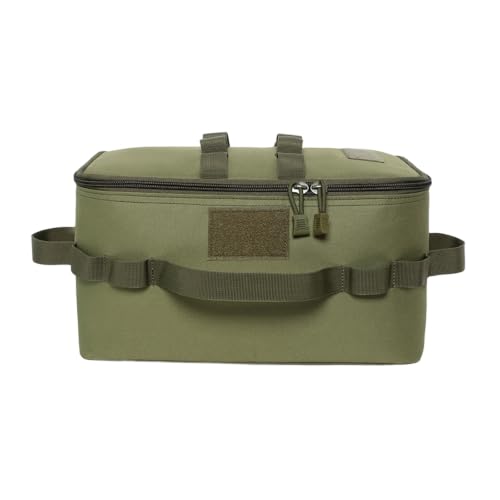 Bolsa táctica tote Oxford 1000D verde con compartimentos para camping