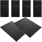 HOMOCONO 10 Stück Teiliges Flexible Kunststoffplatten Mattierte Schwarz Pp platten Brennhemmend Wetterfest für Basteln Bilderrahmen Schutzabdeckungen DIY Dekorationen