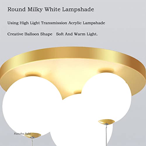 Mgjxtwg Led Creative Children's Room Balloon Bedroom Ceiling Light Net Red Boy Butterfly Ceiling Hanging Lamp Romantic Girl Pink Princess Bedroom Living Room Chandelier #TOP5