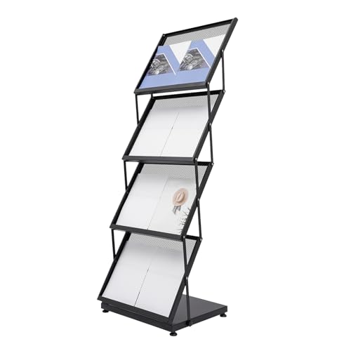 Présentoir à Magazines Pliable à 4 Niveaux en Format A3 - 6