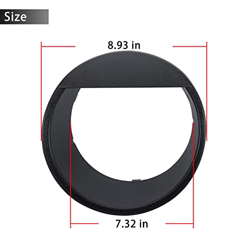 Opall Black Bezels Front Light Headlight Angry Bird Style Trim Cover For Jeep Wrangler Jk Jku Rubicon Sahara 2007-2018, Not For Jl #TOP6