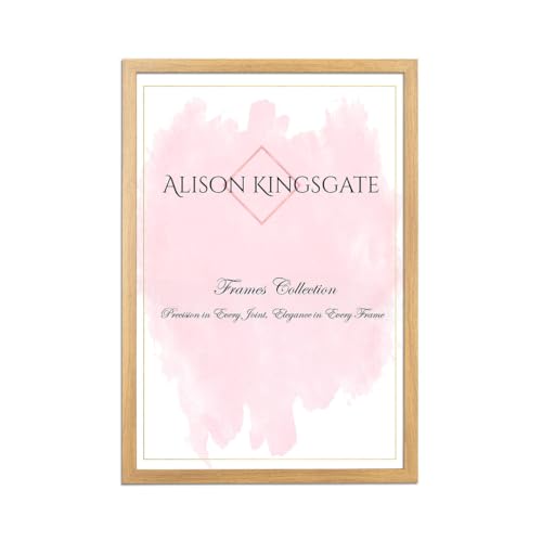 Alison Kingsgate Sleek OAK Picture Frame for Photos & Posters - 60X40CM