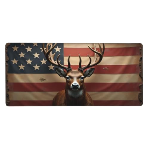 Tapis de souris de jeu grand format anti-effilochage pour clavier et PC de bureau