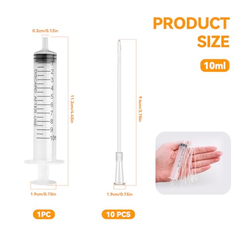 11 Stück Spritze mit Schlauch Set,10ml Spritze,Tauben Zubehör,Vogel Zubehör Aufziehspritze,Aufzuchtflasche Futterspritze,Feeder Ernährungssonde,Baby Jungvögel Füttern für Wasser,Medikamente,Aliment