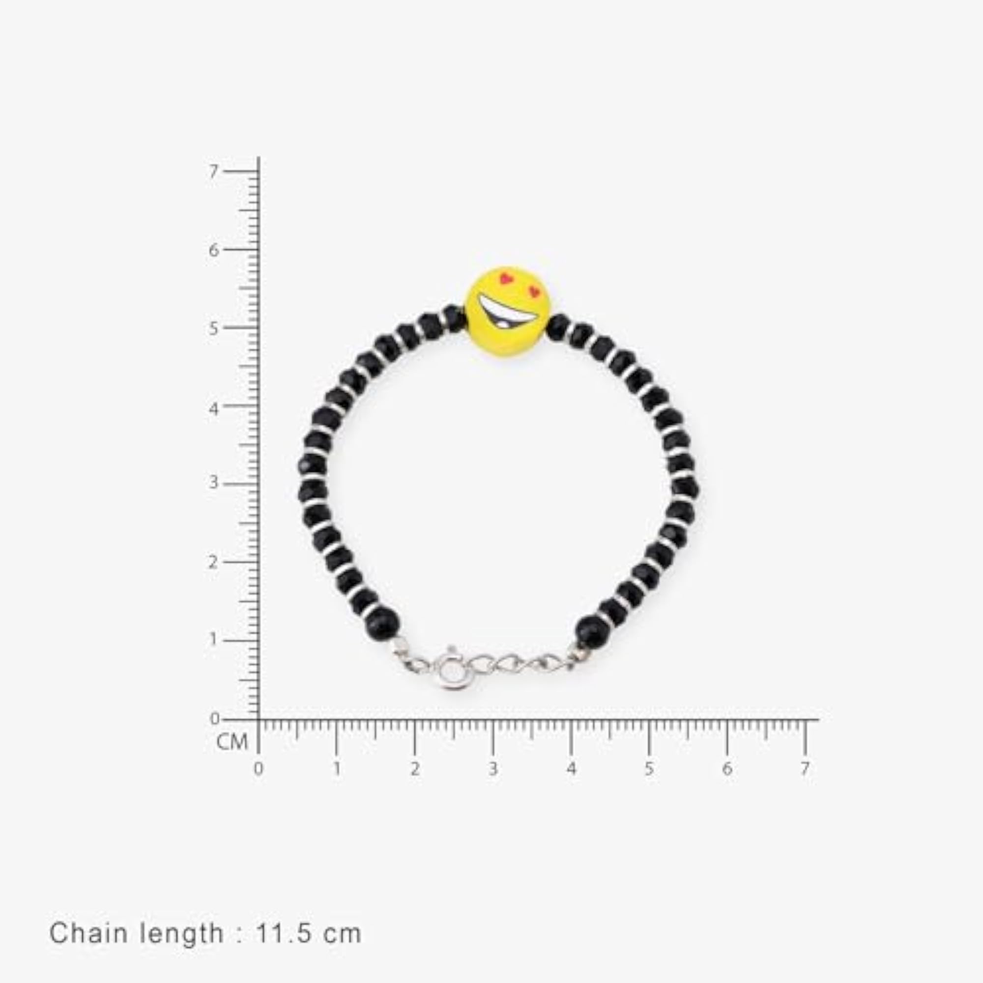Kids' 925 Sterling Silver Adjustable Smiley Ring