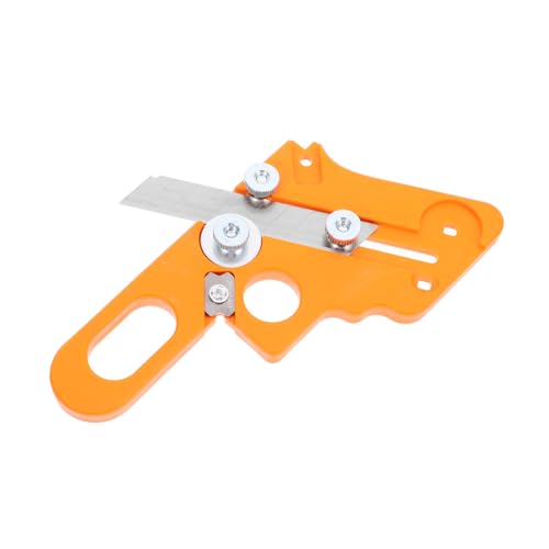 BAZEITFLOW Coupe-bordures Manuel Pour Travail Du Bois Lame En Acier Rayon 1,5, Outil De Finition Pour Placage De Chants, Rugueux Compact Et Portable, Adapté Bricolage Et Menuiserie Professionnelle