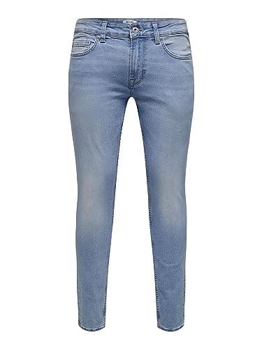 ONLY & SONS Male Skinny Fit Jeans ONSWARP L. Blue VD