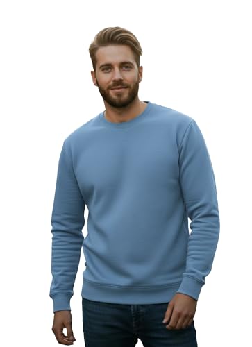Image of Mack Jonney Men Regular Fit Fleece ||Black||Round Neck Solid||Sweatshirt-JM3911