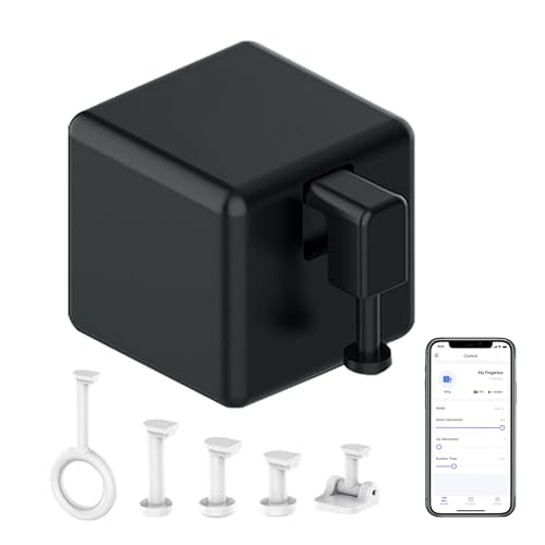 Smart Switch Button Pusher: Bluetooth Fingerbot Plus con Toolkit per tutti gli interruttori, controllo tramite App Tuya, aggiungere Hub Bluetooth Tuya per renderlo compatibile con Alexa, Google Home