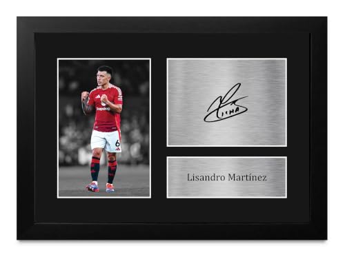 Image of HWC Trading FR A4 Lisandro Martinez Gifts Printed Signed Autograph Picture for Football Fans and Supporters - A4 Framed