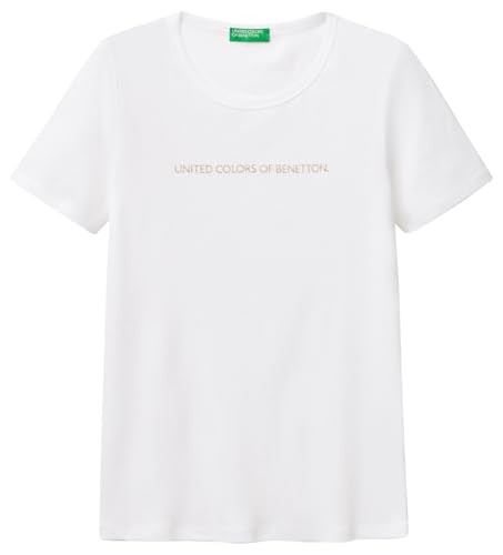 United Colors Of Benetton T-Shirt 3GA2E16A2, Bianco Ottico 101, Xxs Donna United Colors Of Benetton T-Shirt 3GA2E16A2, Bianco Ottico 101, Xxs Donna