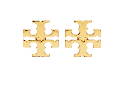 Tory BurchWomen's Large Logo Stud Earrings (Tory Gold)