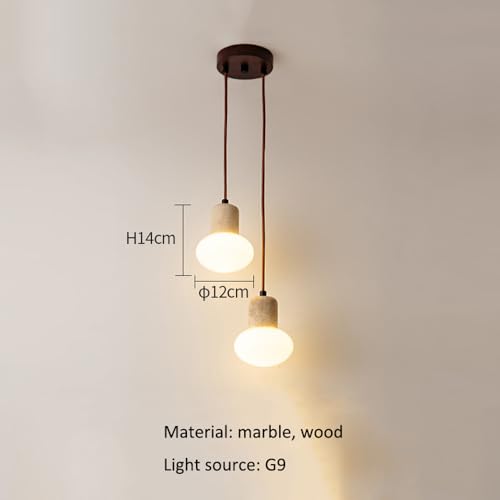 Lámpara de techo de madera rústica y vidrio soplado esmerilado para ambientes selectos 3
