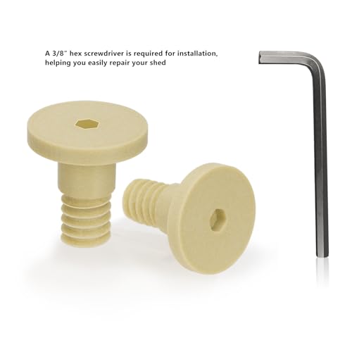 Image of Replacement Bolts Compatible with Suncast /Craftsman Storage Sheds,4 Pack Carbon Fiber Plastic Screw for Storage Sheds