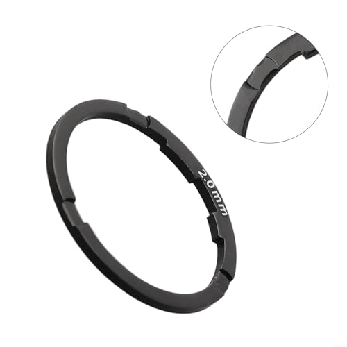 Robuster 0 82 mm Aluminium-Legierung Fahrrad-Abstandshalter für verbesserte Leistung (schwarz, 2 mm)