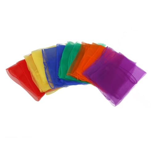 Pañuelos cuello cabeza de tela ligera para baile infantil y juegos de malabares escolares