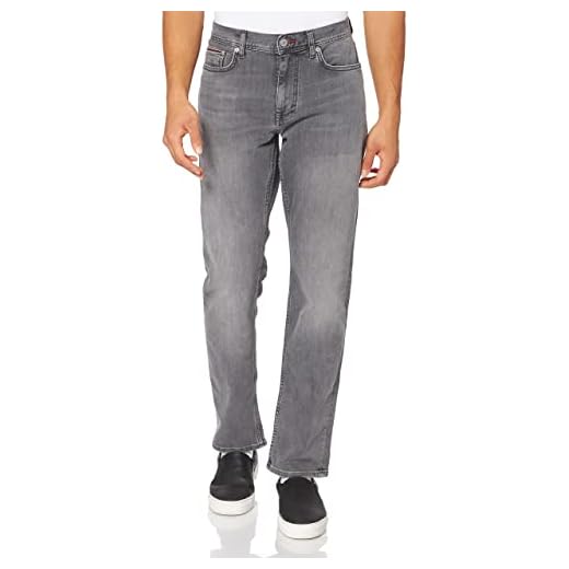 Tommy Hilfiger Herr raka Denton Str magnet grå jeans, Magnet grå, 31W x 32L