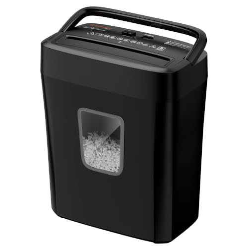 Bonsaii 9-Sheet Crosscut Paper Shredder for Home, P-4 Security Level