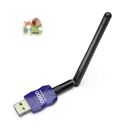 Class 1 Long Range Bluetooth Adapter for PC, QGOO USB Bluetooth Adapter for PC 5.3+EDR, Bluetooth Dongle Bluetooth Receiver Support Windows10/8.1/8/7?blue-027?