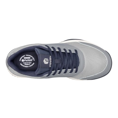Image of FitVille Extra Wide Pickleball Tennis Shoes Men for Hard or Clay Court | Racquetball, Squash, Badminton, Breathable, Comfortable, Cushioning, Arch Support