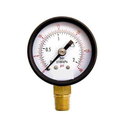 Manomètre 0-30 PSI idéal pour régler la pression du jardinage