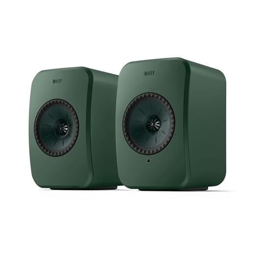 KEF LSX II LT kabellose Regallautsprecher, Sage Green | Musik | TV & Home Entertainment | Gaming | HDMI-ARC | USB-C | Bluetooth | AirPlay 2 | Chromecast | Spotify
