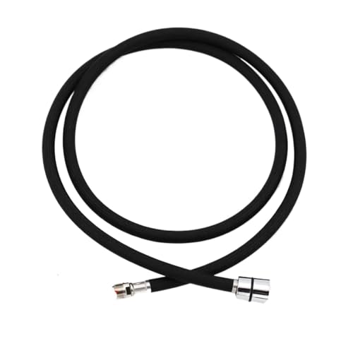 Tuyau de remplacement pour robinet noir en nylon tressé de 150 cm pour évier