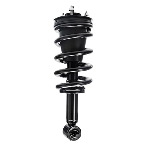 Image of Detroit Axle - 4WD Struts Shocks for 2014-2018 Chevrolet Silverado 1500 GMC Sierra 1500, 2019 Silverado 1500 LD Sierra 1500 Limited 2 Front Struts & Coil Spring Assembly 2 Rear Shock Absorbers