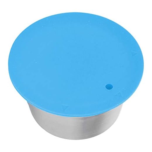 Cápsula de café, taza de filtro recargable reutilizable de cápsula de café de acero inoxidable para cafetera Dolce Gusto Exquisite(azul)