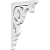 Ekena Millwork BKTP01X04X06HU PVC Bracket, 5/8"W X 4"D X 6"H, White