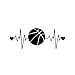 2 Stücke Interessante Basketball Auto Aufkleber wasserdichte Aufkleber Laptop Koffer Auto Dekoration PVC, 16 cm * 6 cm Lustige Autoaufkleber Autoaufkleber